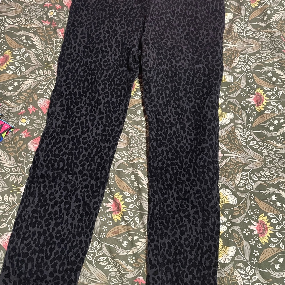 Old Navy Dark Leopard Print Trousers